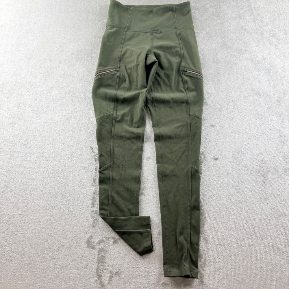 Athleta Women's XS Green Headlands Hybrid Cargo Leggings
